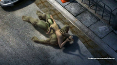 Monster Hulk smashed tight pussy of young blonde babe