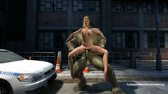 Monster Hulk smashed tight pussy of young blonde babe