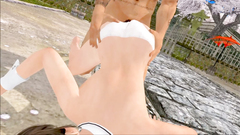 Nasty 3d chick in white stockings ride a huge dick