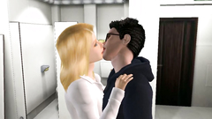 Busty 3D Luna Lovegood skillfully deeply sucks Harry Potter dick