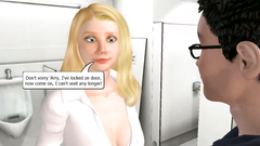 Busty 3D Luna Lovegood skillfully deeply sucks Harry Potter dick