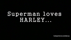 Superman put his solid dick in a tight gap of Harley Quinn