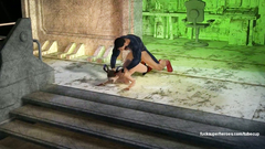 Superman put his solid dick in a tight gap of Harley Quinn