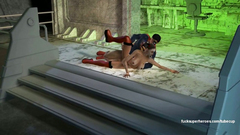 Superman put his solid dick in a tight gap of Harley Quinn