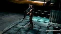 Logan planted on his big penis soft Cat-woman