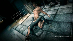 Catwoman loves when her sweet pussy fucks Wolverine Logan