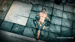 Catwoman loves when her sweet pussy fucks Wolverine Logan