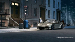 Cartoon Deadpool skillfully licking pussy of sexy blue woman