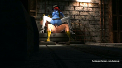 X-Man: Mystique in white stocking gets hardcore sex from brutal man