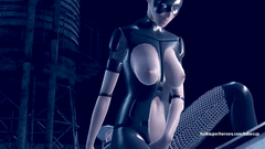 Supergirl sat their pussies on face of Catwoman