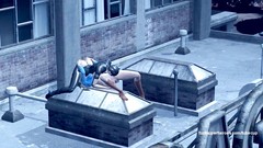 Supergirl sat their pussies on face of Catwoman