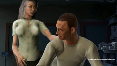 The Incredible 3D Hulk fucks his secretary in her mouth