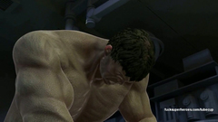 The Incredible 3D Hulk fucks his secretary in her mouth