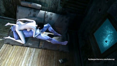 3D Beast fucked brunette in her wet pussy