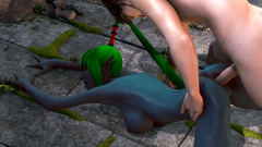 Dirty 3d org girl gets huge cock in anal hole