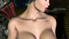 Inferno demon with huge dick attacks naked girl