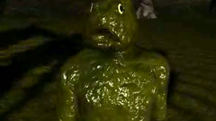 Inferno demon with huge dick attacks naked girl