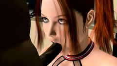 Black guy extremely fucks mouth and wet hole of redhead slut