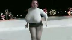 Redhead BBW woman in glasses swallows huge dick