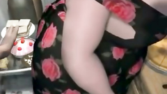 Redhead BBW woman in glasses swallows huge dick