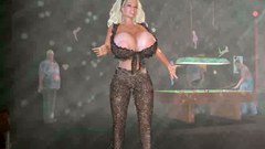 3D Whore with big round butt