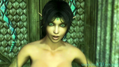 Charming brunette 3D Elf-girl shows us her unsurpassed sexy body