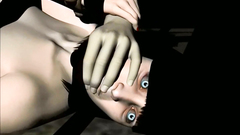 Hardcore BDSM sex with naughty 3d brunette girl