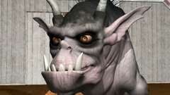 Beast with huge dick hardcore fucks skinny 3d girl