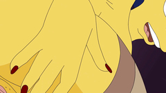 Marge Simpson in sexy stockings wants feels big cock in her wet pussy