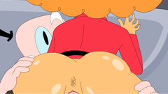 Kinky toon teen girls in white stockings fucks with one man