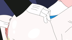 Deep anal peneration of a hot blonde cartoon character with big tits