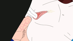 Deep anal peneration of a hot blonde cartoon character with big tits