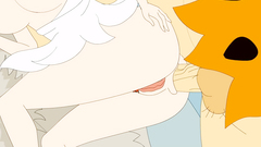 Threesome with kinky Flinstones family screwing each other