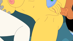 Starfire and Raven are sucking on a dick of kinky Robin from Teen Titans