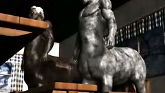 Sexy 3d woman fucks with a kinky centaur