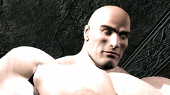 Muscular 3d male fucks mouth of a cute girl in hardcore way