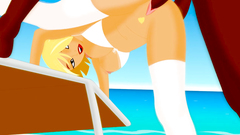 Stunning chicks in sexy bikini are banging on the beach