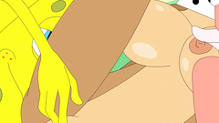 Sponge Bob and his kinky friends are having sex fun