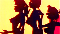 Old cartoon with many sexy mistresses banging with little imps and skeletons