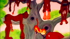 Old cartoon with many sexy mistresses banging with little imps and skeletons