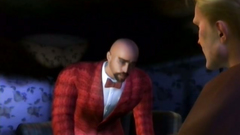 3d threesome with two busty chicks fucking one short dude