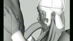 Blowjobs and anal penetration of hot 3d princesses