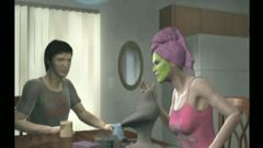 Cocking sucking all over the place on a great blowjob 3d video