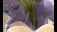 Cocking sucking all over the place on a great blowjob 3d video