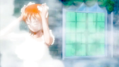 Tattooed redhead hentai girl swallows big cock of Tiger-monster