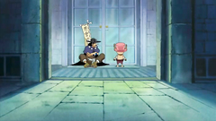 Tattooed redhead hentai girl swallows big cock of Tiger-monster