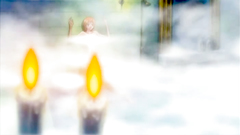 Tattooed redhead hentai girl swallows big cock of Tiger-monster