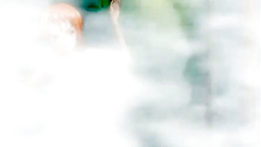 Tattooed redhead hentai girl swallows big cock of Tiger-monster