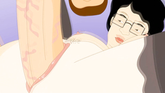 Horny brunette in stockings makes perfect deepthroat blowjob