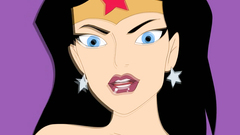 Double Penetration in holes of horny Wonder woman